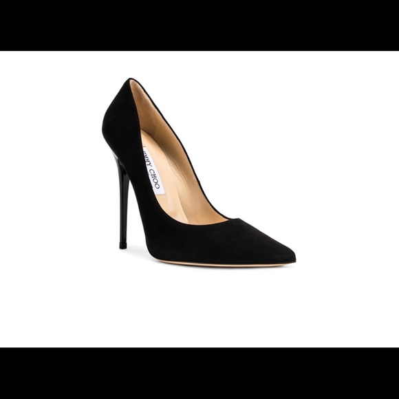 JIMMY CHOO Anouk 120 black suede stiletto EU39.5 - Picture 7 of 9